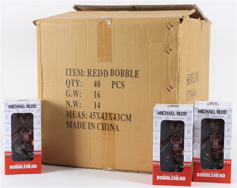 2000-2011 Michael Redd Milwaukee Bucks Bobble Heads w/ Case (Lot of 36)