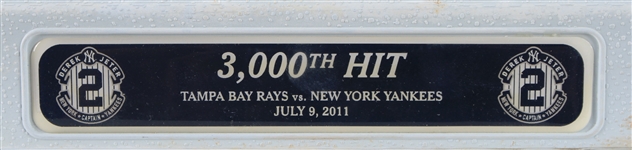 2014 (Sept 25) Derek Jeter New York Yankees Signed Game Used Final Season Commemorative Yankee Stadium Base (MEARS LOA/JSA/MLB Hologram/Steiner)