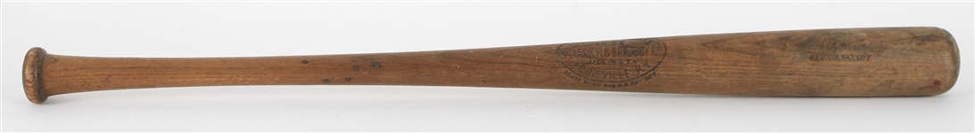 1920's Bill Terry New York Giants H&B Louisville Slugger 40BT Store Model Bat