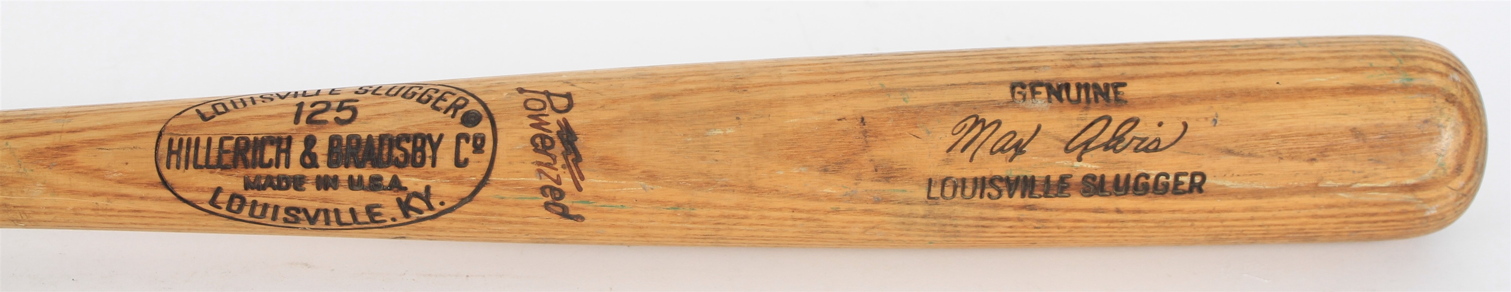 1969-70 Max Alvis Indians/Brewers H&B Louisville Slugger Professional Model Game Used Bat (MEARS LOA)