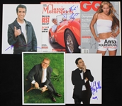 2000s Jimmy Fallon, Drew Carey, Henry Winkler, Jay Leno & Anna Kournikova Signed Photos and Magazines (Lot of 5)(JSA)