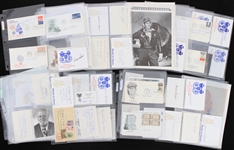1940's-2000's Military Memorabilia Collection w/ MIB GI Joe Classic Collection Francis S. Currey Medal of Honor Action Figure & Hundreds of Signed Index Cards, Photos & More