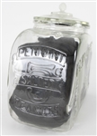 1950's-60's Five Cent Pennant Salted Peanuts Glass Jar