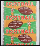 1954 Bowman Football Wax Pack Wrapper 