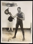 1924 Harry Wills Heavyweight Champion 6.5" x 8.5" Press Photo 