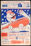 1956 Cincinnati Reds Philadelphia Phillies Crosley Field Partially Scored Scorebook