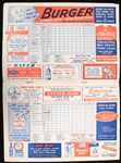1956 Cincinnati Reds Philadelphia Phillies Crosley Field Partially Scored Scorebook