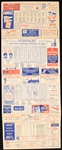 1953 (May 20) Cincinnati Reds Philadelphia Phillies Crosley Field Scored Scorecard w/ Ted Kluszewski & More Home Runs
