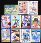 1980s-90s Signed Baseball Trading Cards - Lot of 11 w/ Eric Davis, Keith Hernandez, Dale Murphy, Bobby Cox & More (JSA)
