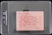 1958 The Lone Ranger and the Lost City of Gold French Contest 4 x 5 1/4 Full Ticket (PSA EX 5) 