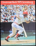 1975 Cincinnati Reds San Francisco Giants Signed Riverfront Stadium Scored Game Program (JSA)