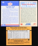1980's Don Mattingly New York Yankees Signed Baseball Trading Cards - Lot of 3 (JSA)