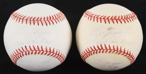 1987-89 Earl Gillespie Milwaukee Braves Signed ONL Giamatti Baseballs - Lot of 2 (JSA)