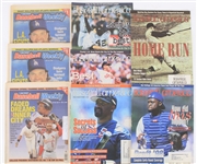 1980s-1990s Baseball America & Baseball Weekly Magazines w/ 20x30 Brewers, Packers Matted Posters (Lot of 20)