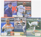 1980s-1990s Baseball America & Baseball Weekly Magazines w/ 20x30 Brewers, Packers Matted Posters (Lot of 20)