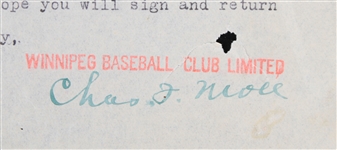 1919 Charley Moll Brooklyn Dodgers Scout Signed Letter 