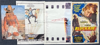 1938-1980s Movie Posters Including Blockade, Exposed, Plaza Suite (Lot of 4)