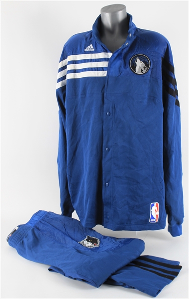 2011-12 Wesley Johnson Minnesota Timberwolves Warm Up Suit w/ Jacket & Pants (MEARS LOA)