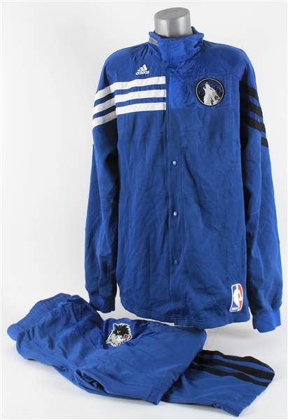 2012-13 Dante Cunningham Minnesota Timberwolves Warm Up Suit w/ Pants & Jacket