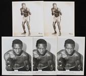 1921-1975 Ezzard Charles "The Cincinnati Cobra" 8x10 Photos (Lot of 5)