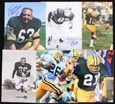 1990's-2000's Green Bay Packers Signed 8 x 10 Photos - Lot of 33 w/ Bob Jeter, Dave Robinson, Elijah Pitts, Fuzzy Thurston & More (JSA)