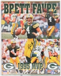 1995 Brett Favre Green Bay Packers Signed 16" x 20" Framed MVP Poster (JSA)