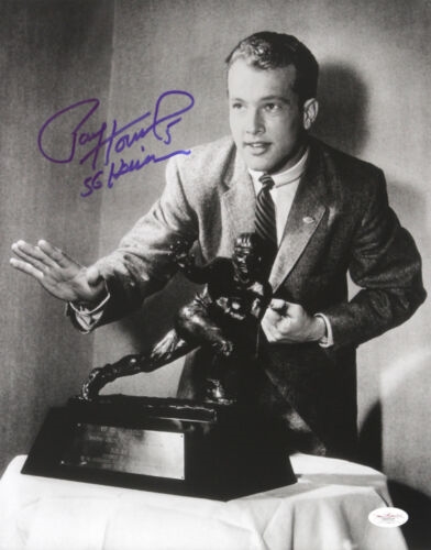 1956 Paul Hornung Notre Dame, Green Bay Packers Signed LE 11x14 B&W Photo *JSA*
