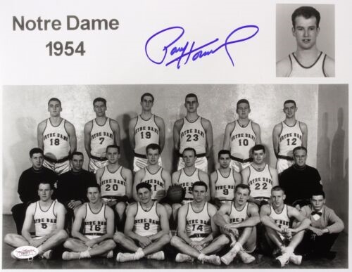 1954 Paul Hornung Notre Dame, Green Bay Packers Signed LE 11x14 B&W Photo *JSA*