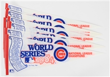 1984 Chicago Cubs World Series Full Size Pennants (Lot of 9)