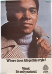 1970s Muhammad Ali Pure New Wool 13.5" x 20" Poster 