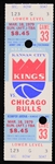 1979 (March 18) Kansas City Kings Chicago Bulls Kemper Arena Ticket