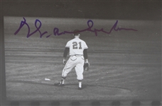 1960's Warren Spahn Milwaukee Braves Signed 7 x 23 Framed Negative Roll Photo (JSA)