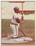 1976 (October 3) Hank Aaron Milwaukee Brewers 11" x 14" Framed Photo From Last Game 