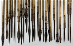 1940's WWII-Era Papua New Guinea Tribesman Bow & Arrows - Lot of 24