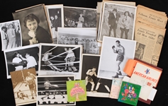 1930's-70's Joe Louis World Heavyweight Champion Personal Memorabilia Collection - Lot of 100+ w/ Photos, Books, Newspapers, Telegrams & More