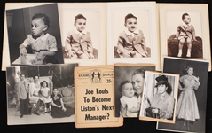 1930's-70's Joe Louis World Heavyweight Champion Personal Memorabilia Collection - Lot of 100+ w/ Photos, Books, Newspapers, Telegrams & More