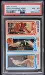 1980 Larry Bird Boston Celtics Rebound Leader Topps Basketball Trading Card (PSA Slabbed 8 NM-MT)