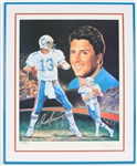 1991 Dan Marino Miami Dolphins Signed Limited Edition 22x27 Framed Print (JSA)