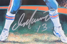 1991 Dan Marino Miami Dolphins Signed Limited Edition 22x27 Framed Print (JSA)