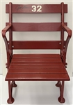 1960s Jim Brown Cleveland Browns Signed Cleveland Municipal Stadium Chair (JSA)