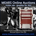1960s Jim Brown Cleveland Browns Signed Cleveland Municipal Stadium Chair (JSA)