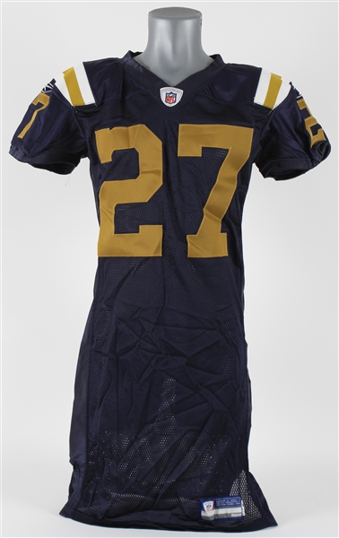 2009 Donald Strickland New York Jets Game Issued AFL Legacy Jersey (MEARS LOA & PSA/DNA)