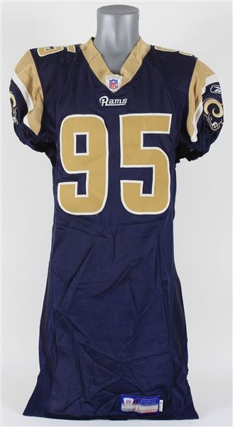 2005 Anthony Hargrove St. Louis Rams Game Worn Home Jersey (MEARS LOA/ProvaGroup)
