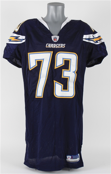 2010 Marcus McNeil San Diego Chargers Signed Home Jersey (MEARS LOA & PSA/DNA)