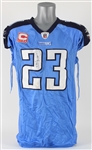 2010 Donnie Nickey Tennessee Titans Signed Game Worn Home Jersey (MEARS LOA & PSA/DNA)