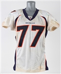 2011 Brodrick Bunkley Denver Broncos Game Worn Road Jersey (MEARS LOA)