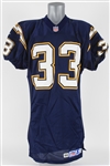 1998 Watson #33 San Diego Chargers Home Jersey (MEARS LOA & PSA/DNA)