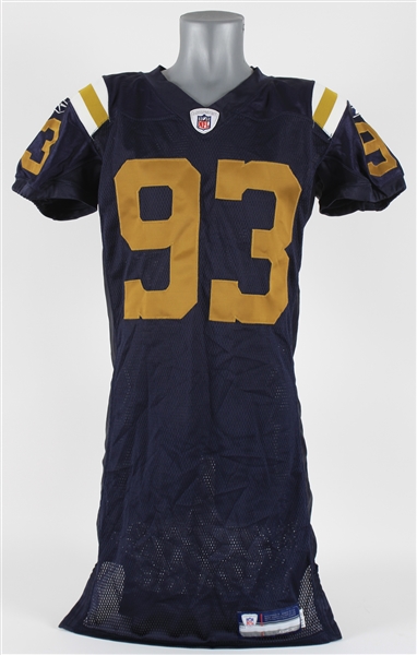 2007 Kenyon Coleman New York Jets Game Issued AFL Legacy Jersey (MEARS LOA & Jets COA)