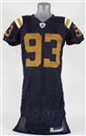 2007 Kenyon Coleman New York Jets Game Issued AFL Legacy Jersey (MEARS LOA & Jets COA)