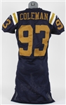 2007 Kenyon Coleman New York Jets Game Issued AFL Legacy Jersey (MEARS LOA & Jets COA)